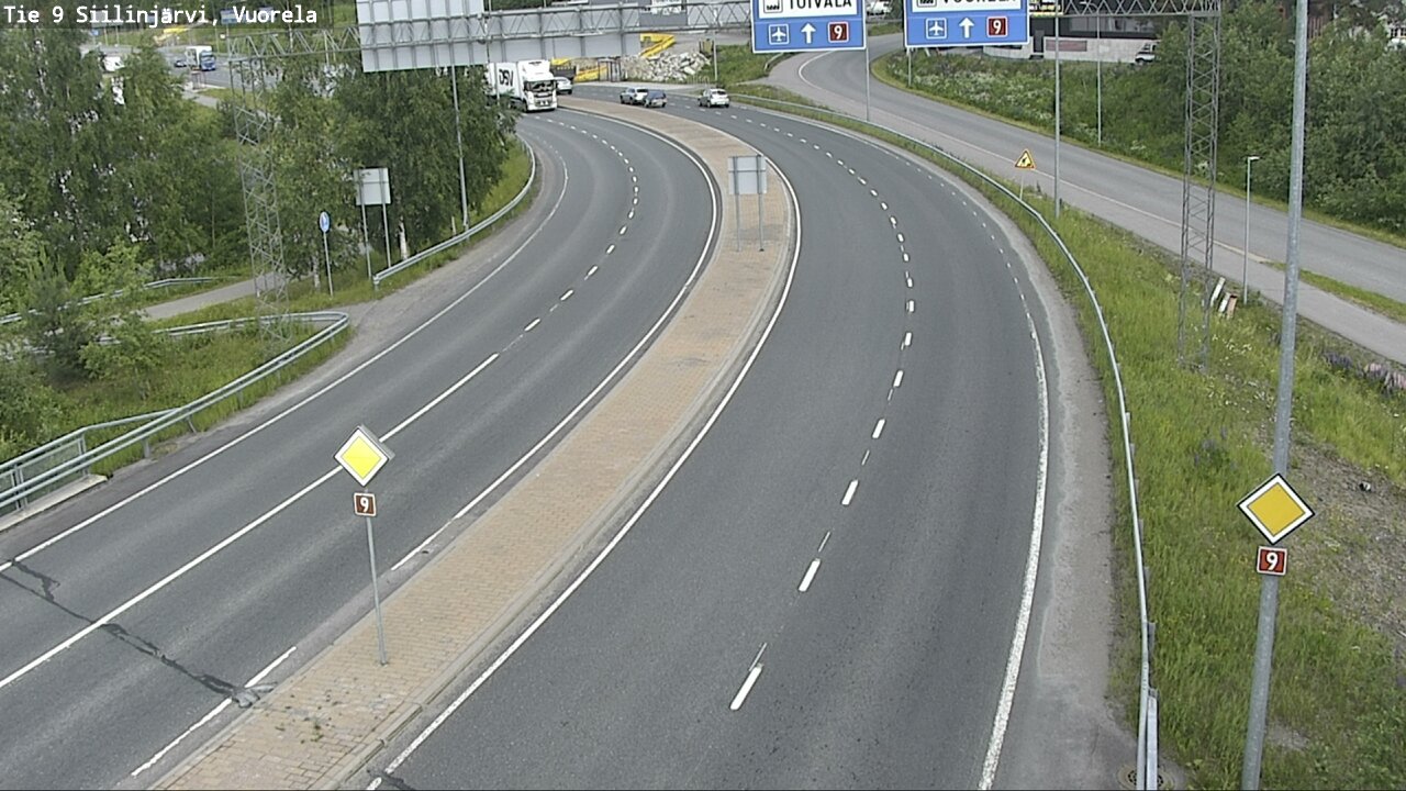 Weather Camera Image Road 9 Siilinjärvi, Vuorela, Siilinjärvi, Pohjois-Savo