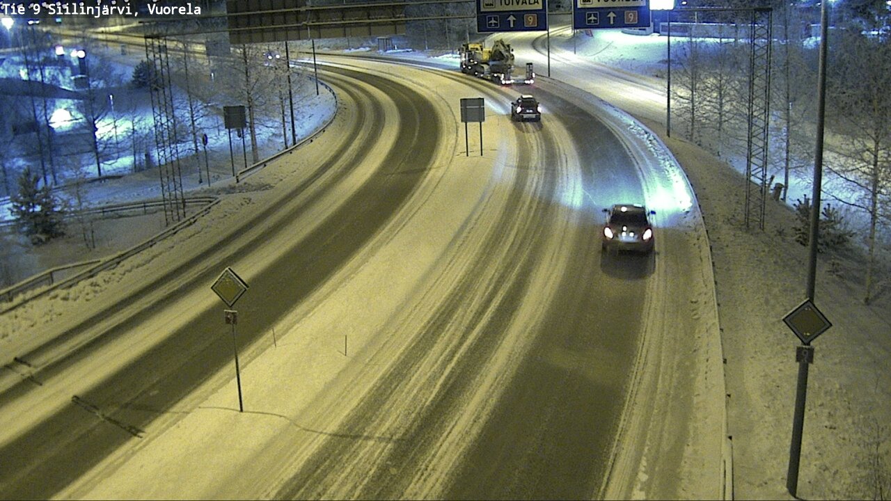 Weather Camera Image Väg 9 Siilinjärvi, Vuorela, Siilinjärvi, Pohjois-Savo