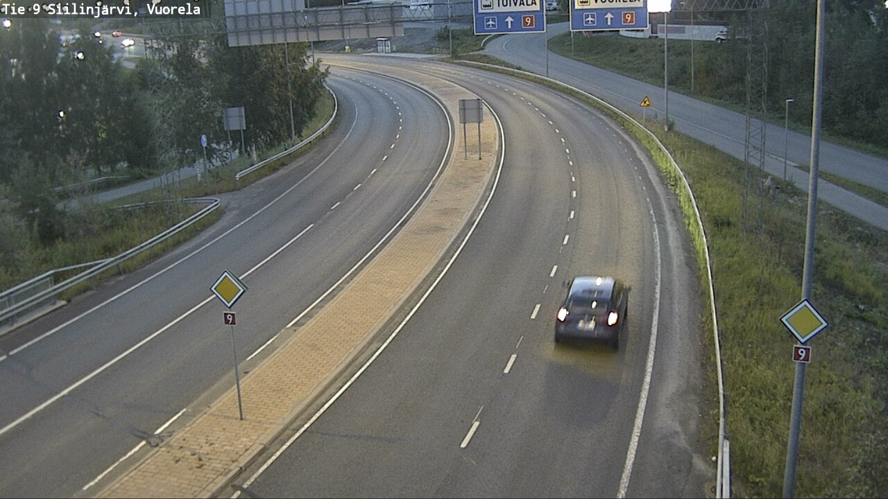 Weather Camera Image Väg 9 Siilinjärvi, Vuorela, Siilinjärvi, Pohjois-Savo