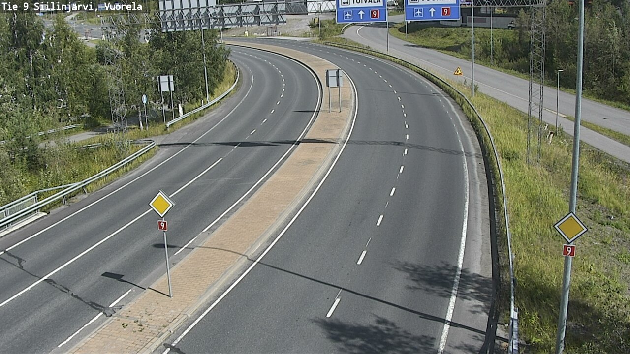 Weather Camera Image Väg 9 Siilinjärvi, Vuorela, Siilinjärvi, Pohjois-Savo