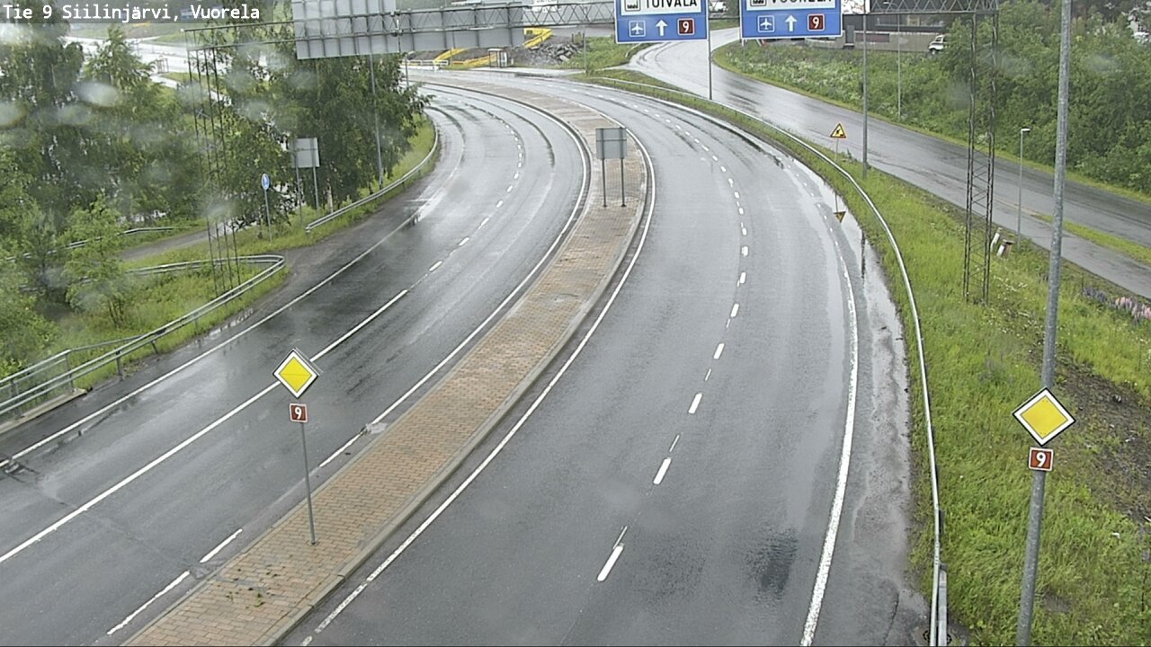 Weather Camera Image Väg 9 Siilinjärvi, Vuorela, Siilinjärvi, Pohjois-Savo