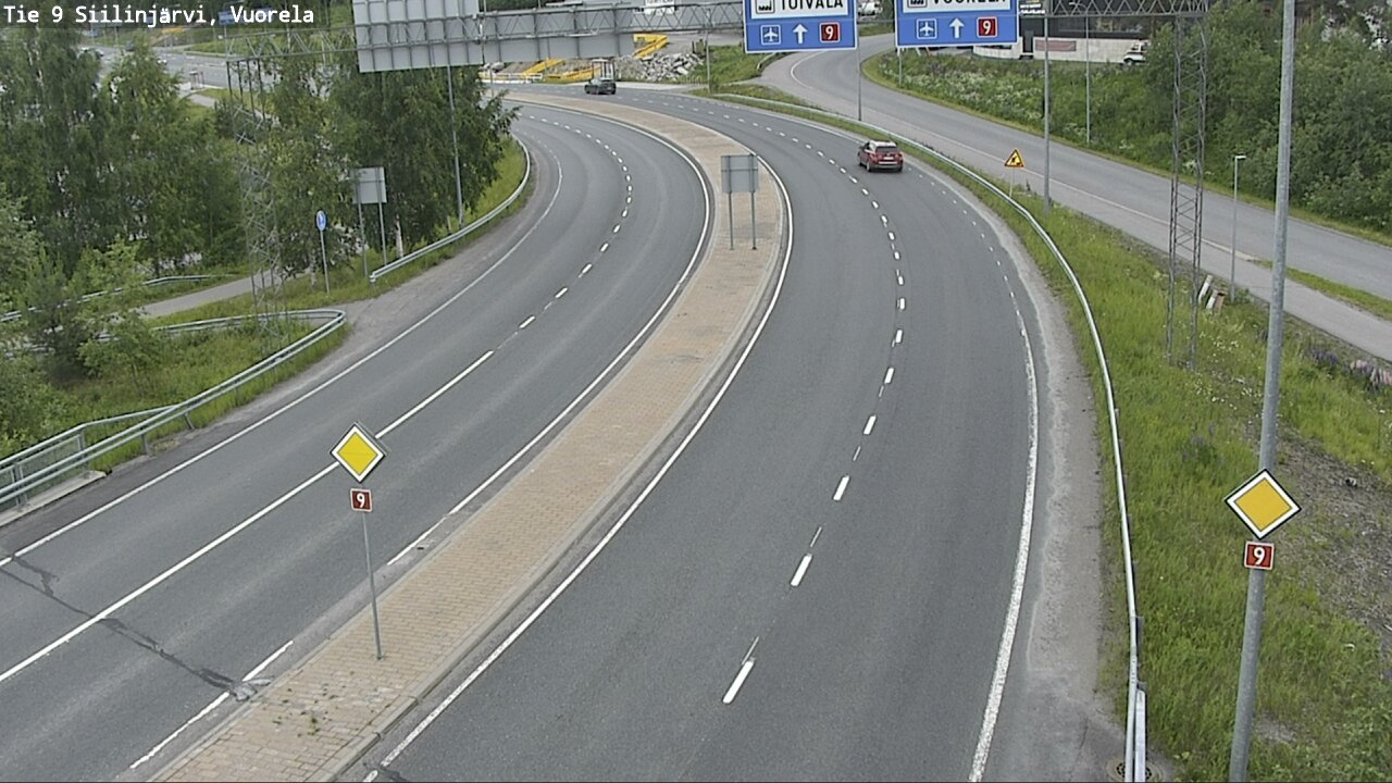 Weather Camera Image Road 9 Siilinjärvi, Vuorela, Siilinjärvi, Pohjois-Savo
