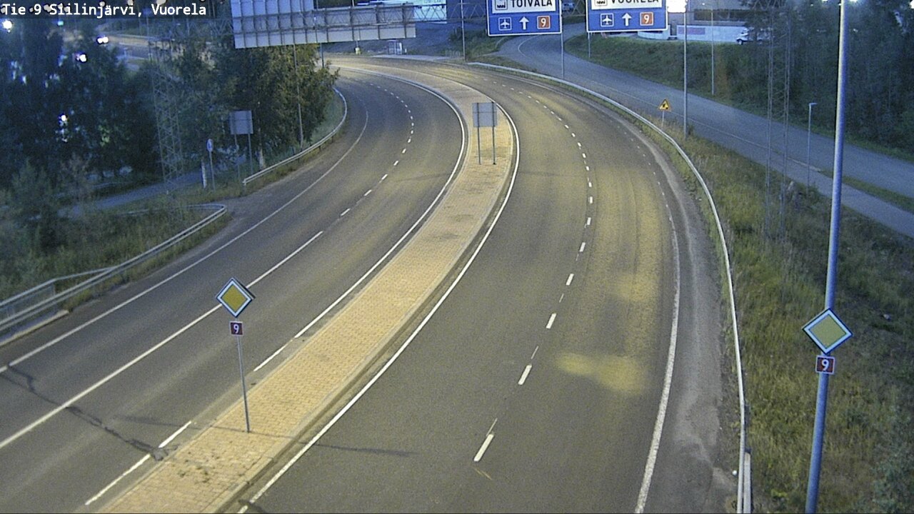 Weather Camera Image Väg 9 Siilinjärvi, Vuorela, Siilinjärvi, Pohjois-Savo