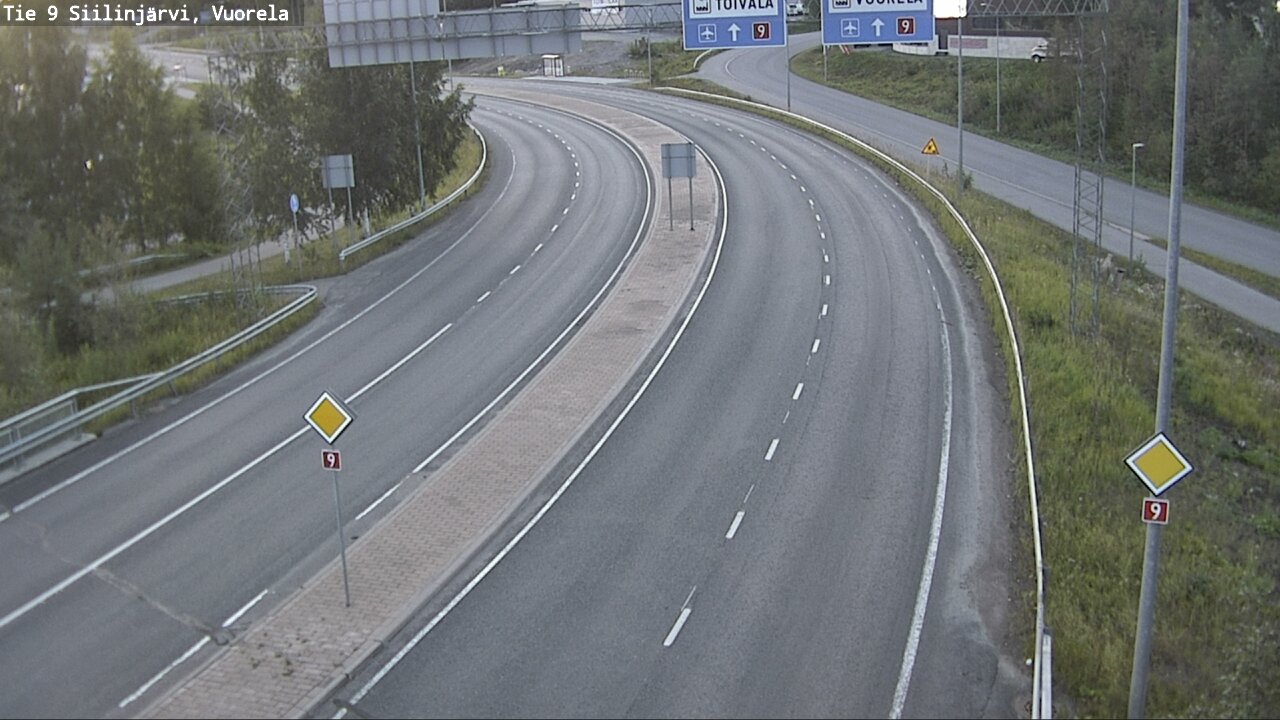 Weather Camera Image Väg 9 Siilinjärvi, Vuorela, Siilinjärvi, Pohjois-Savo