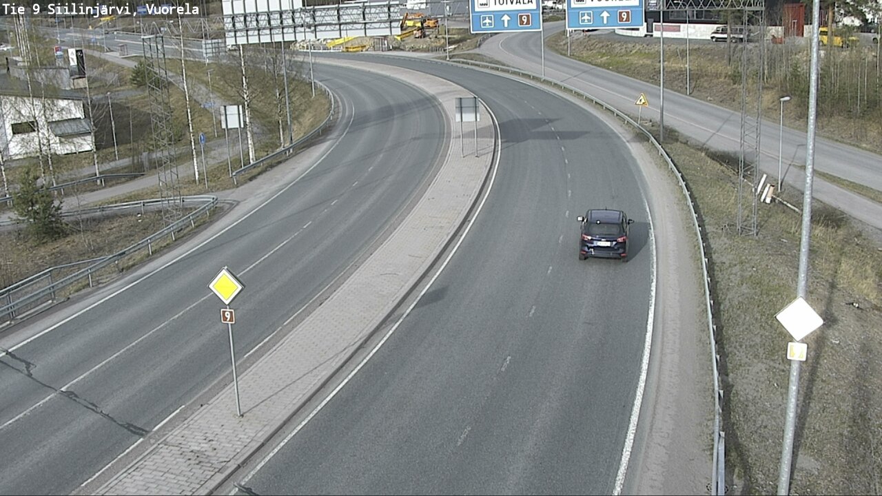 Weather Camera Image Väg 9 Siilinjärvi, Vuorela, Siilinjärvi, Pohjois-Savo