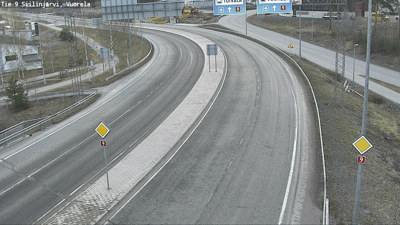 Weather Camera Image Väg 9 Siilinjärvi, Vuorela, Siilinjärvi, Pohjois-Savo