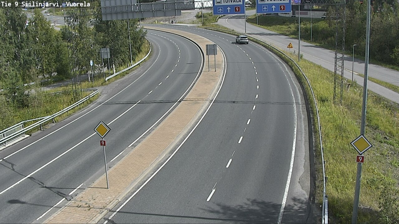 Weather Camera Image Väg 9 Siilinjärvi, Vuorela, Siilinjärvi, Pohjois-Savo