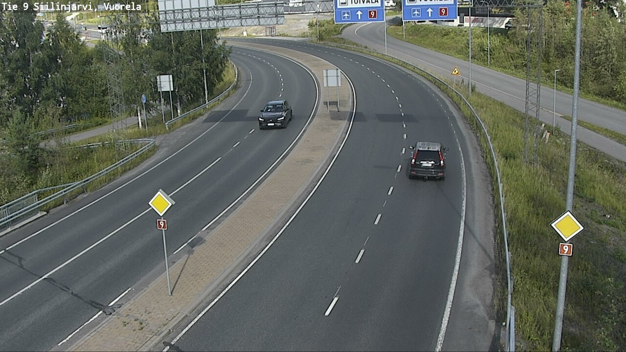 Weather Camera Image Väg 9 Siilinjärvi, Vuorela, Siilinjärvi, Pohjois-Savo