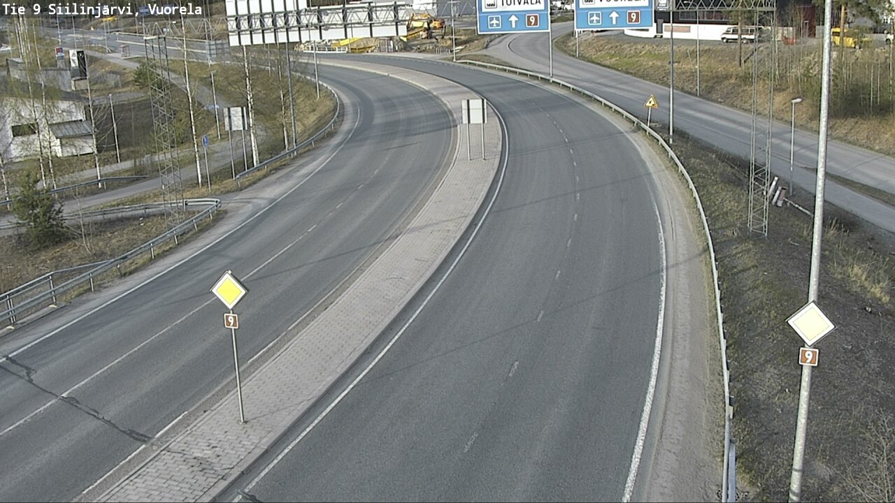 Weather Camera Image Väg 9 Siilinjärvi, Vuorela, Siilinjärvi, Pohjois-Savo