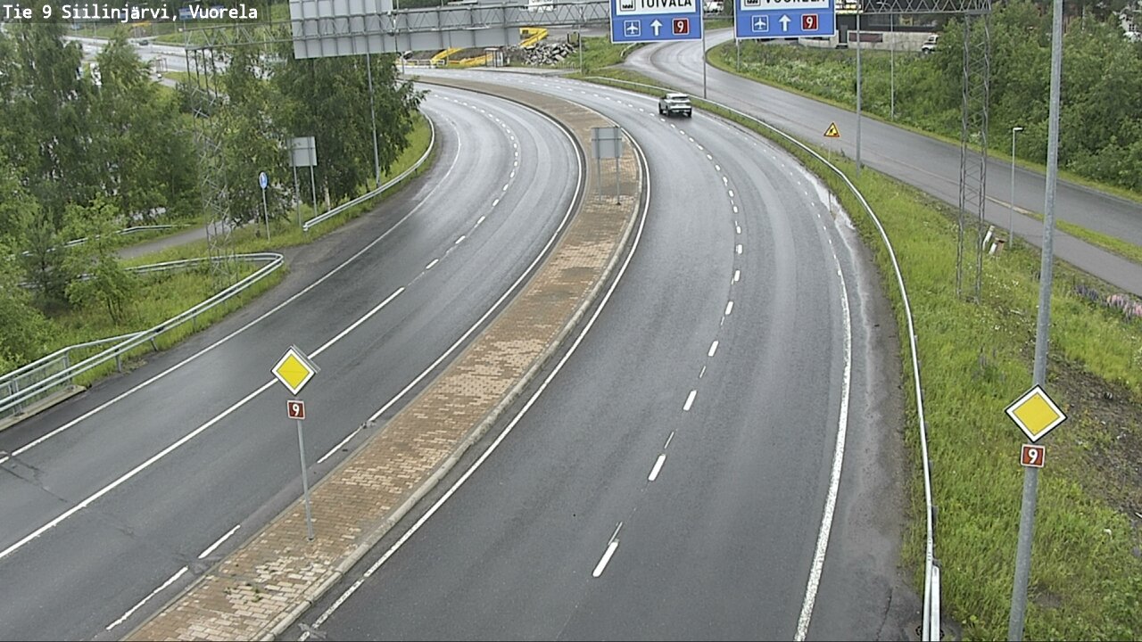 Weather Camera Image Väg 9 Siilinjärvi, Vuorela, Siilinjärvi, Pohjois-Savo