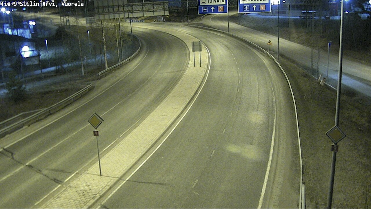 Weather Camera Image Väg 9 Siilinjärvi, Vuorela, Siilinjärvi, Pohjois-Savo