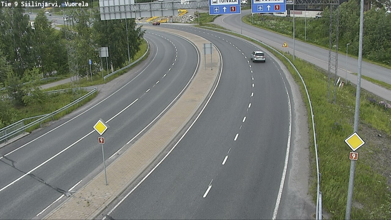 Weather Camera Image Road 9 Siilinjärvi, Vuorela, Siilinjärvi, Pohjois-Savo