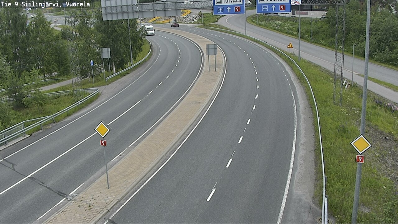 Weather Camera Image Road 9 Siilinjärvi, Vuorela, Siilinjärvi, Pohjois-Savo