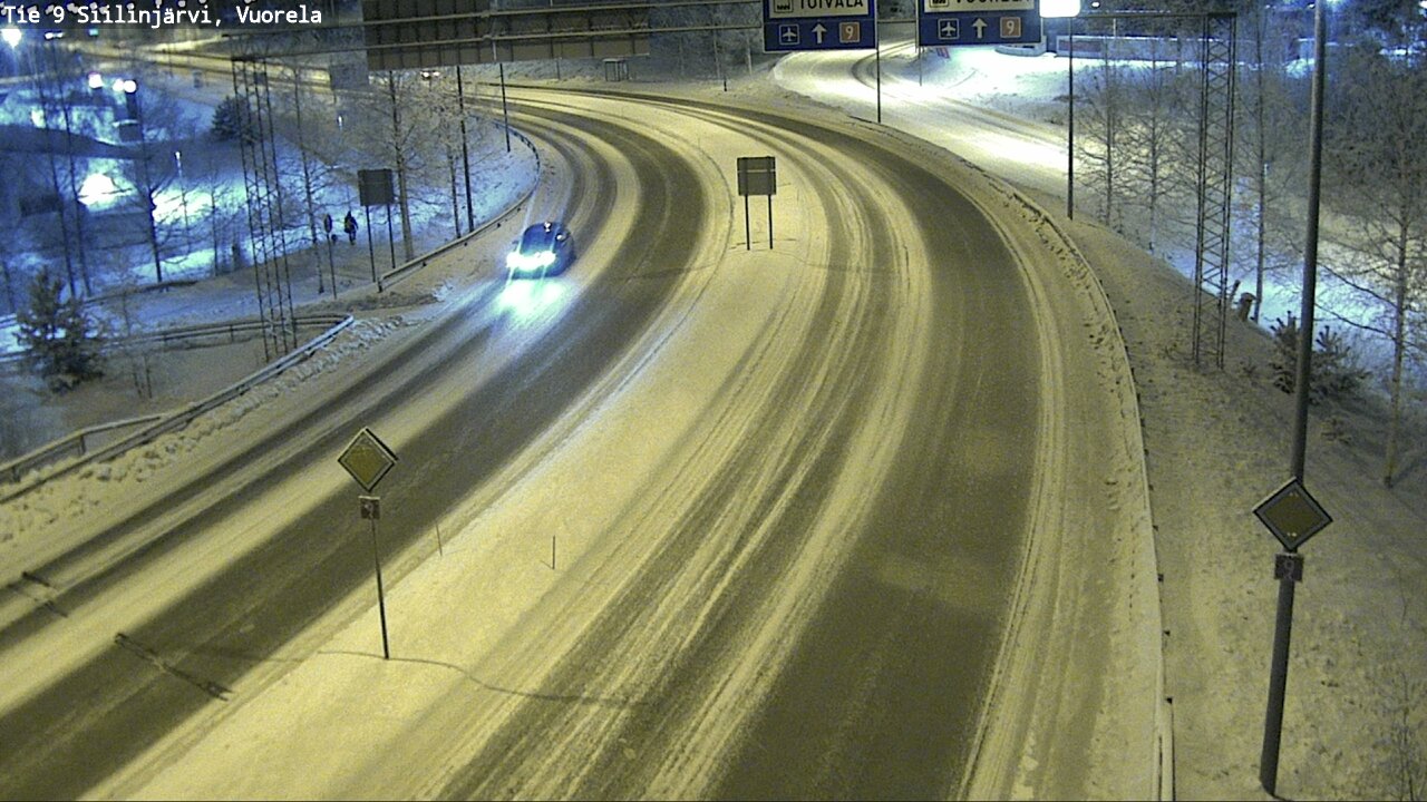 Weather Camera Image Väg 9 Siilinjärvi, Vuorela, Siilinjärvi, Pohjois-Savo