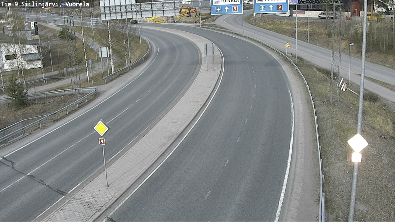 Weather Camera Image Väg 9 Siilinjärvi, Vuorela, Siilinjärvi, Pohjois-Savo