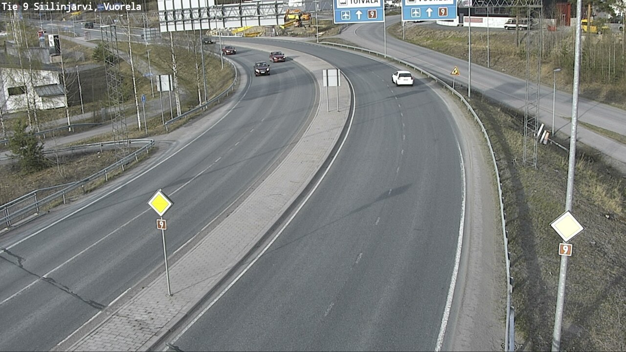 Weather Camera Image Väg 9 Siilinjärvi, Vuorela, Siilinjärvi, Pohjois-Savo