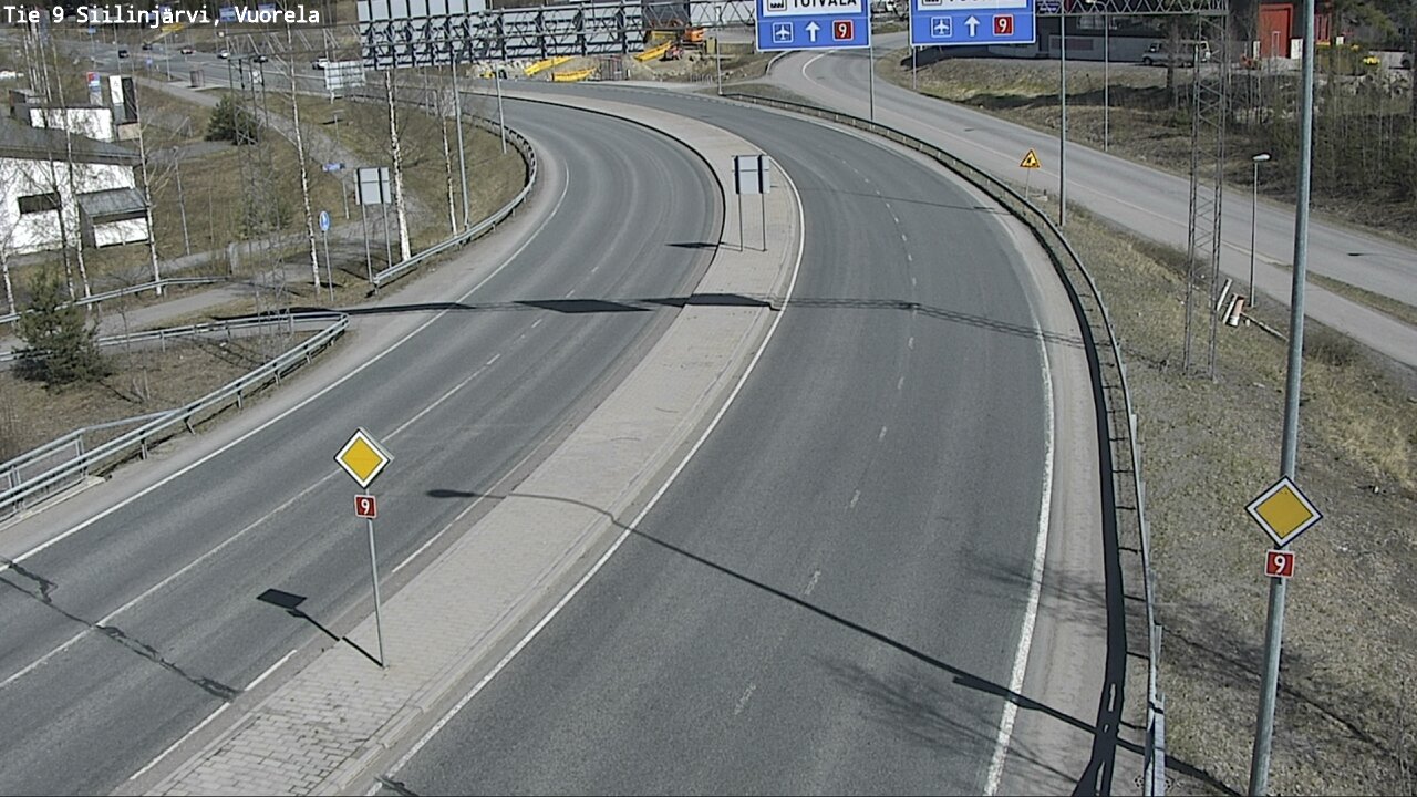 Weather Camera Image Väg 9 Siilinjärvi, Vuorela, Siilinjärvi, Pohjois-Savo