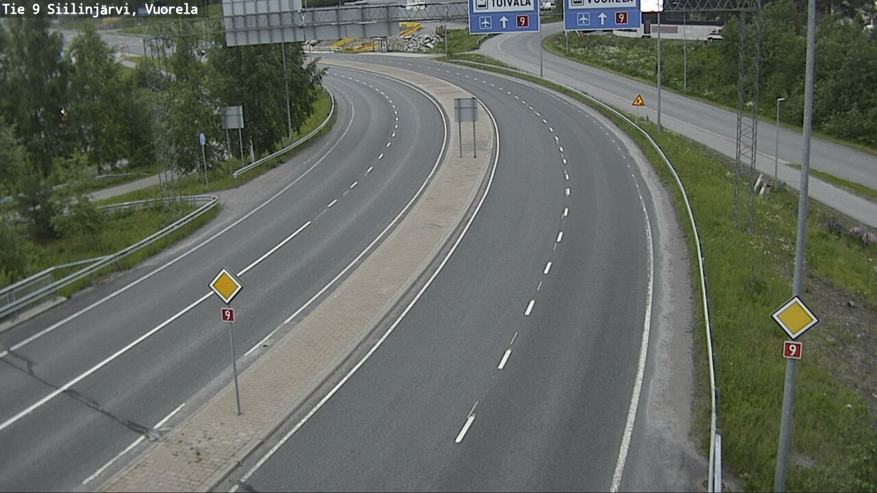 Weather Camera Image Road 9 Siilinjärvi, Vuorela, Siilinjärvi, Pohjois-Savo