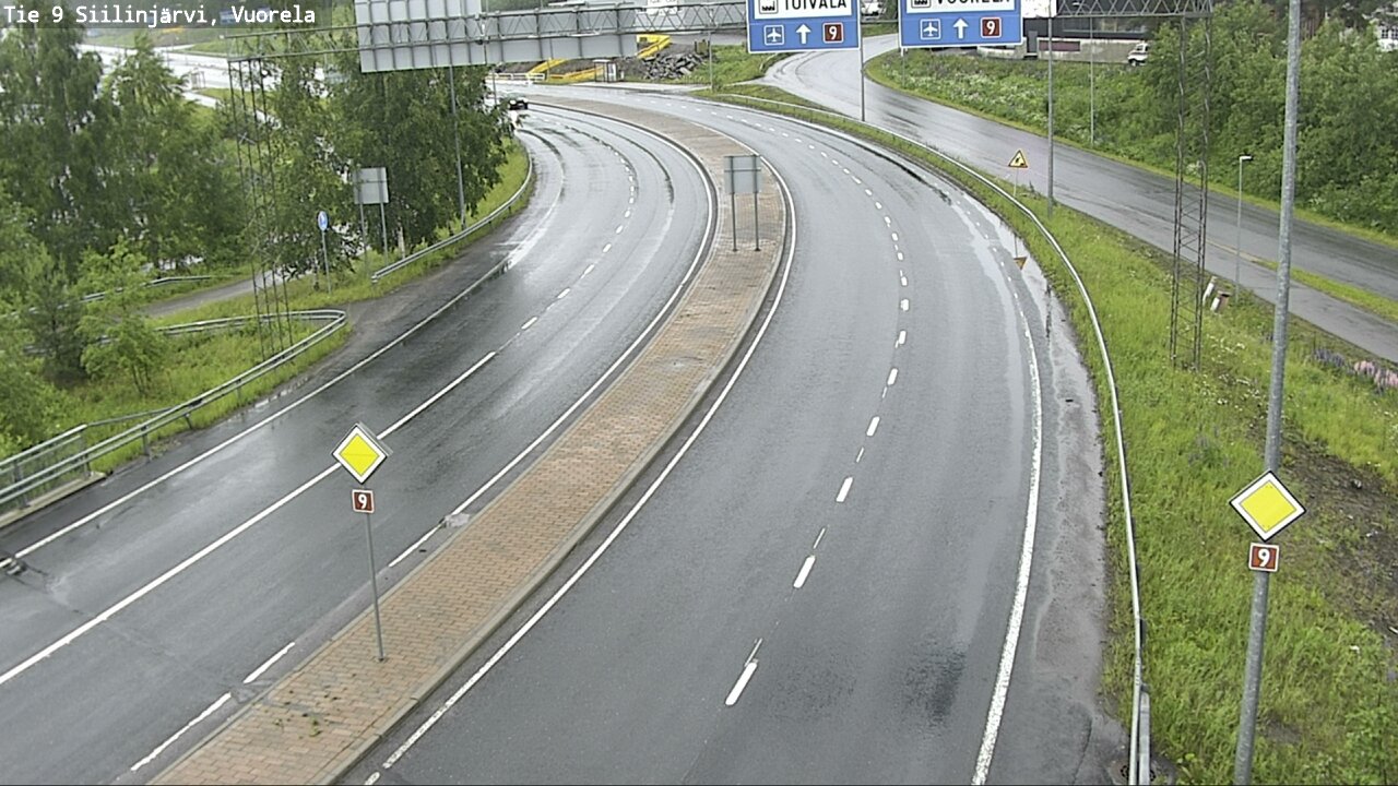 Weather Camera Image Väg 9 Siilinjärvi, Vuorela, Siilinjärvi, Pohjois-Savo