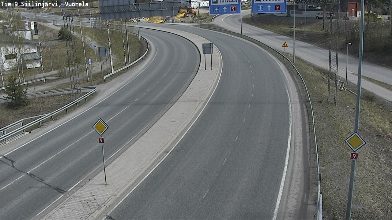Weather Camera Image Road 9 Siilinjärvi, Vuorela, Siilinjärvi, Pohjois-Savo