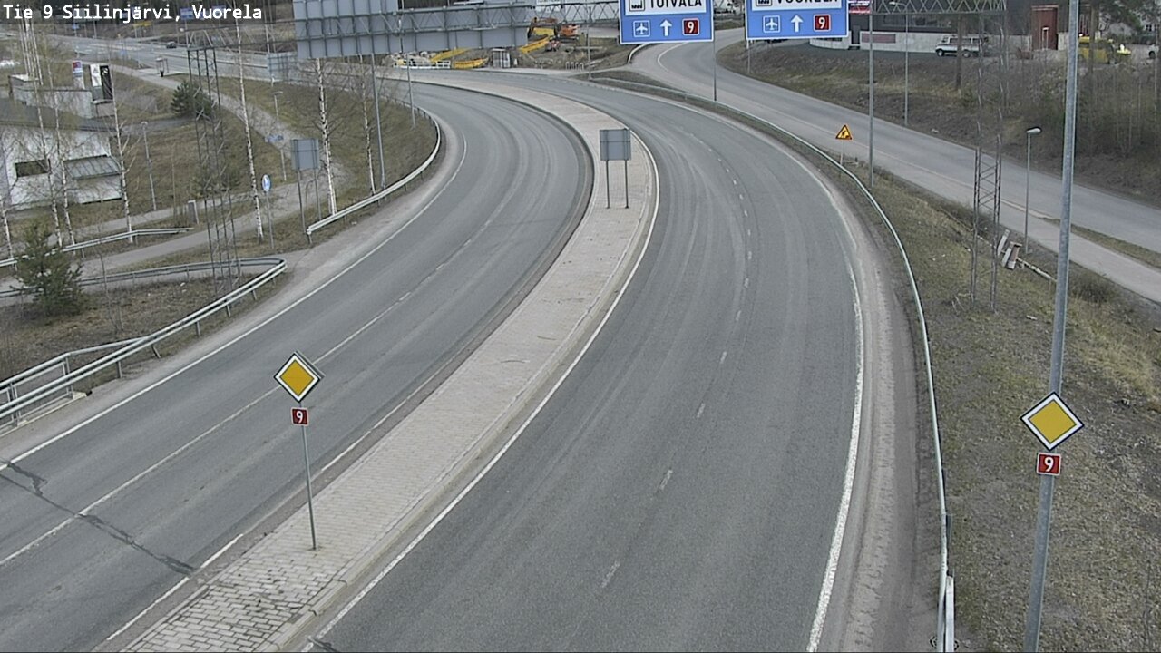 Weather Camera Image Väg 9 Siilinjärvi, Vuorela, Siilinjärvi, Pohjois-Savo