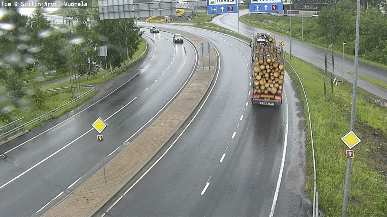 Weather Camera Image Väg 9 Siilinjärvi, Vuorela, Siilinjärvi, Pohjois-Savo