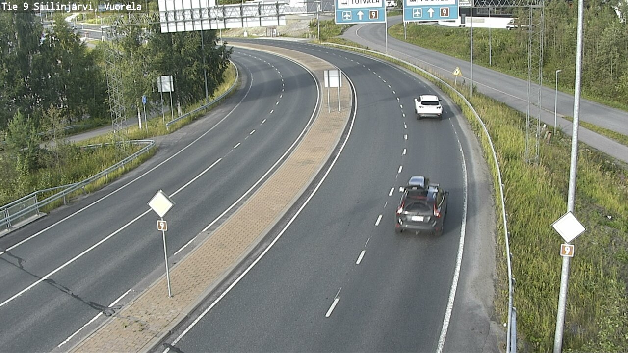 Weather Camera Image Väg 9 Siilinjärvi, Vuorela, Siilinjärvi, Pohjois-Savo
