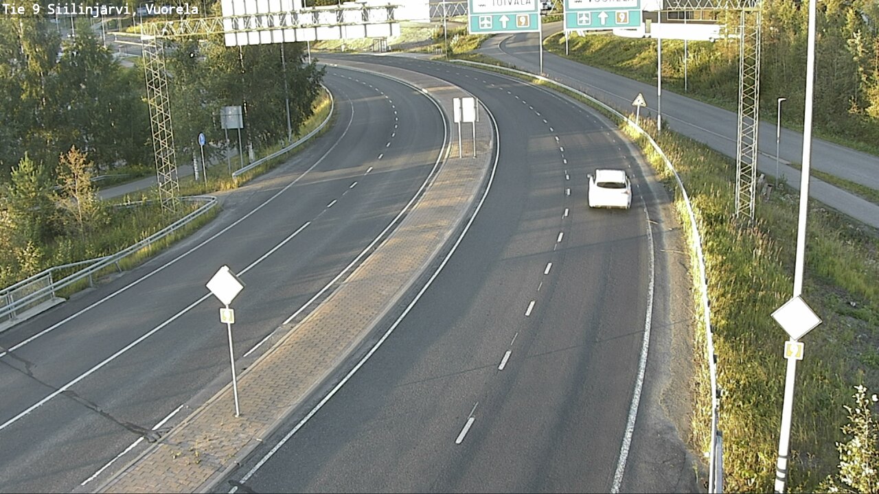 Weather Camera Image Väg 9 Siilinjärvi, Vuorela, Siilinjärvi, Pohjois-Savo