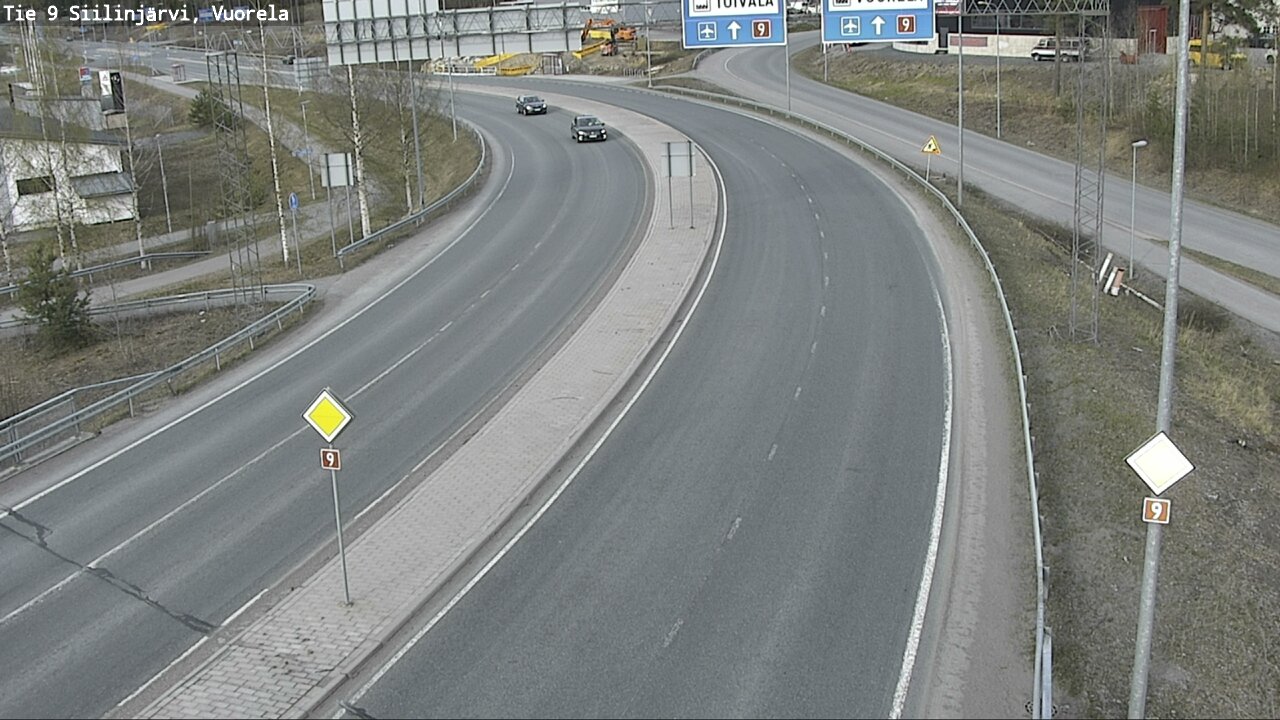 Weather Camera Image Väg 9 Siilinjärvi, Vuorela, Siilinjärvi, Pohjois-Savo