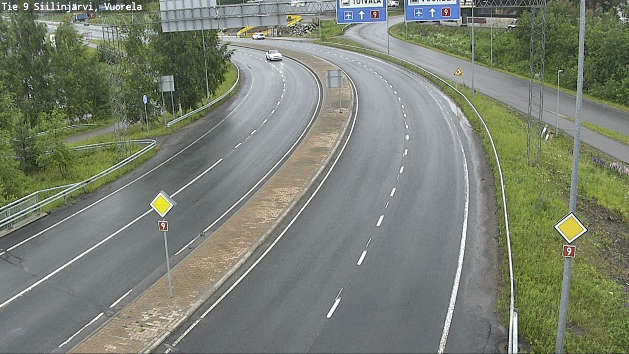Weather Camera Image Väg 9 Siilinjärvi, Vuorela, Siilinjärvi, Pohjois-Savo