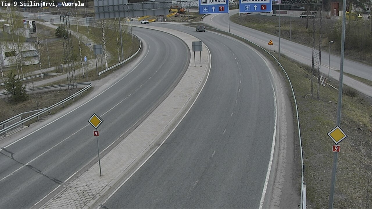 Weather Camera Image Road 9 Siilinjärvi, Vuorela, Siilinjärvi, Pohjois-Savo