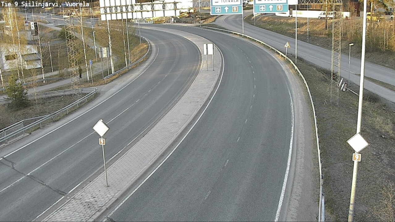 Weather Camera Image Väg 9 Siilinjärvi, Vuorela, Siilinjärvi, Pohjois-Savo