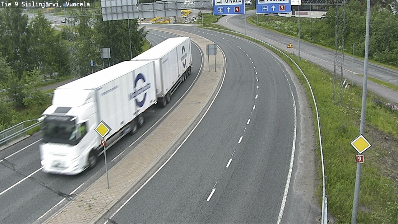 Weather Camera Image Road 9 Siilinjärvi, Vuorela, Siilinjärvi, Pohjois-Savo