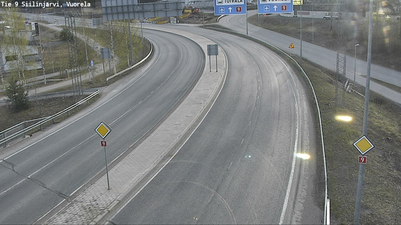 Weather Camera Image Road 9 Siilinjärvi, Vuorela, Siilinjärvi, Pohjois-Savo