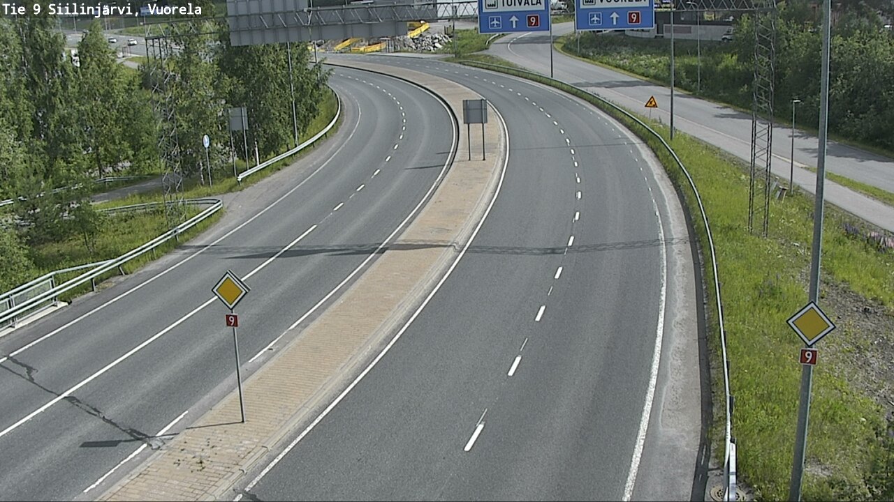 Weather Camera Image Road 9 Siilinjärvi, Vuorela, Siilinjärvi, Pohjois-Savo