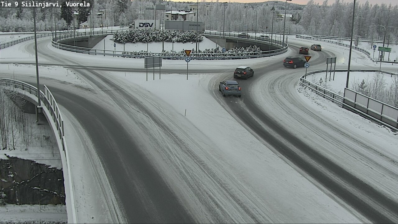 Weather Camera Image Väg 9 Siilinjärvi, Vuorela, Siilinjärvi, Pohjois-Savo