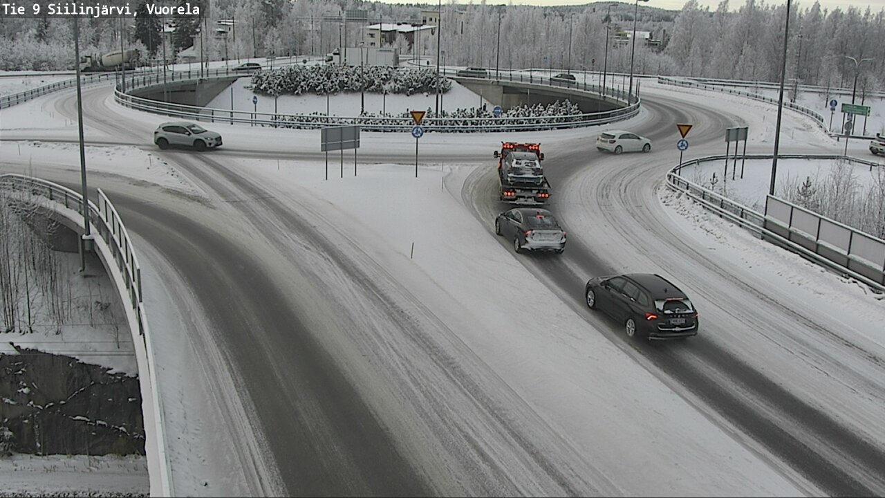 Weather Camera Image Väg 9 Siilinjärvi, Vuorela, Siilinjärvi, Pohjois-Savo