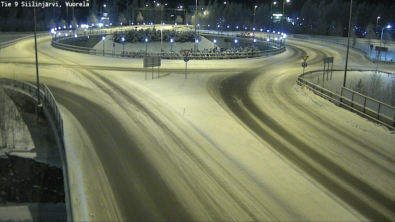 Weather Camera Image Väg 9 Siilinjärvi, Vuorela, Siilinjärvi, Pohjois-Savo