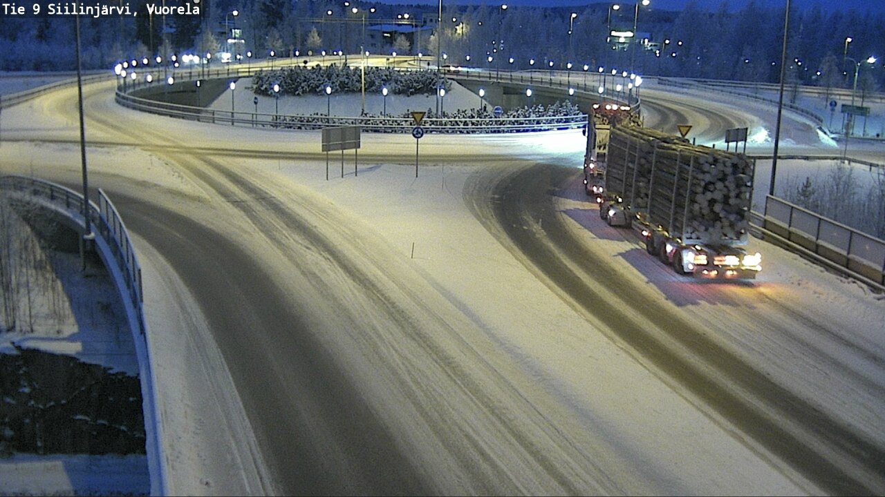 Weather Camera Image Väg 9 Siilinjärvi, Vuorela, Siilinjärvi, Pohjois-Savo
