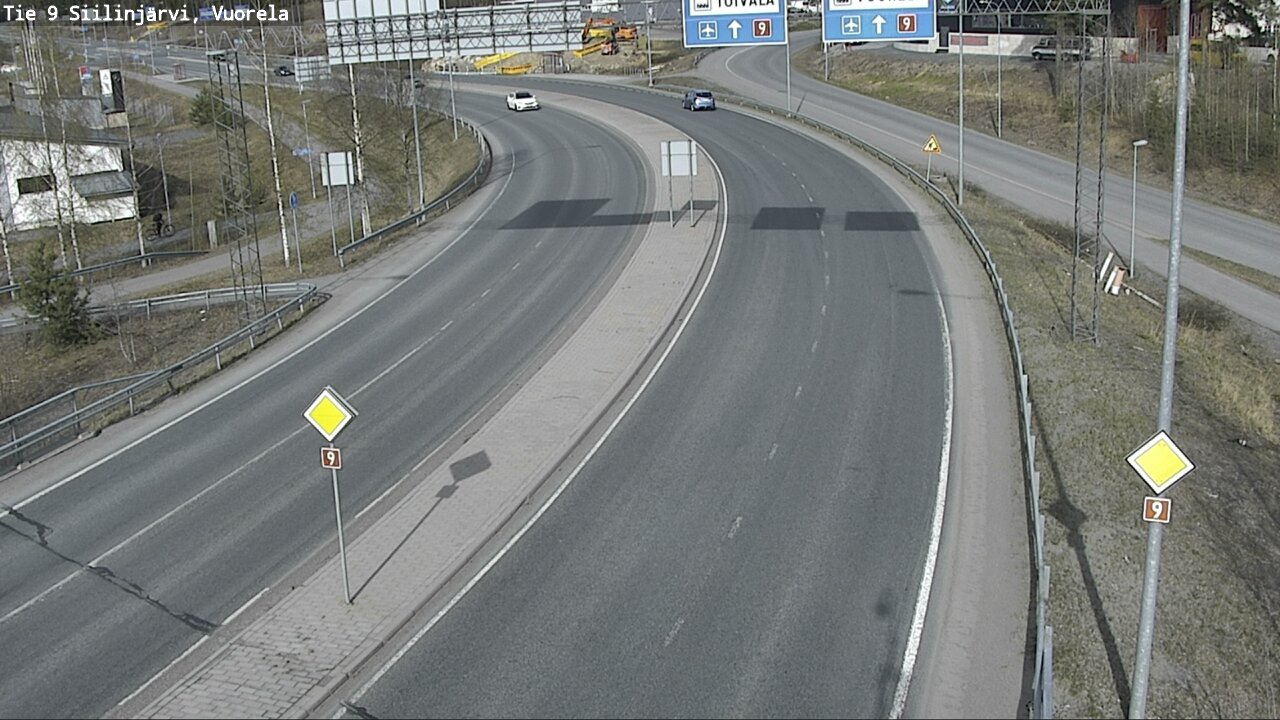 Weather Camera Image Väg 9 Siilinjärvi, Vuorela, Siilinjärvi, Pohjois-Savo
