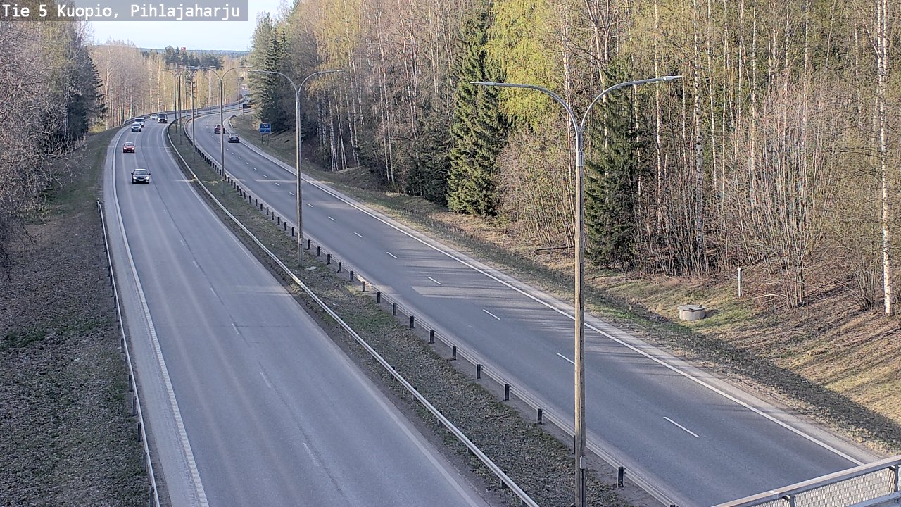 Kelikamerat Kuva Tie 5 Kuopio, Pihlajaharju, Kuopio, Pohjois-Savo
