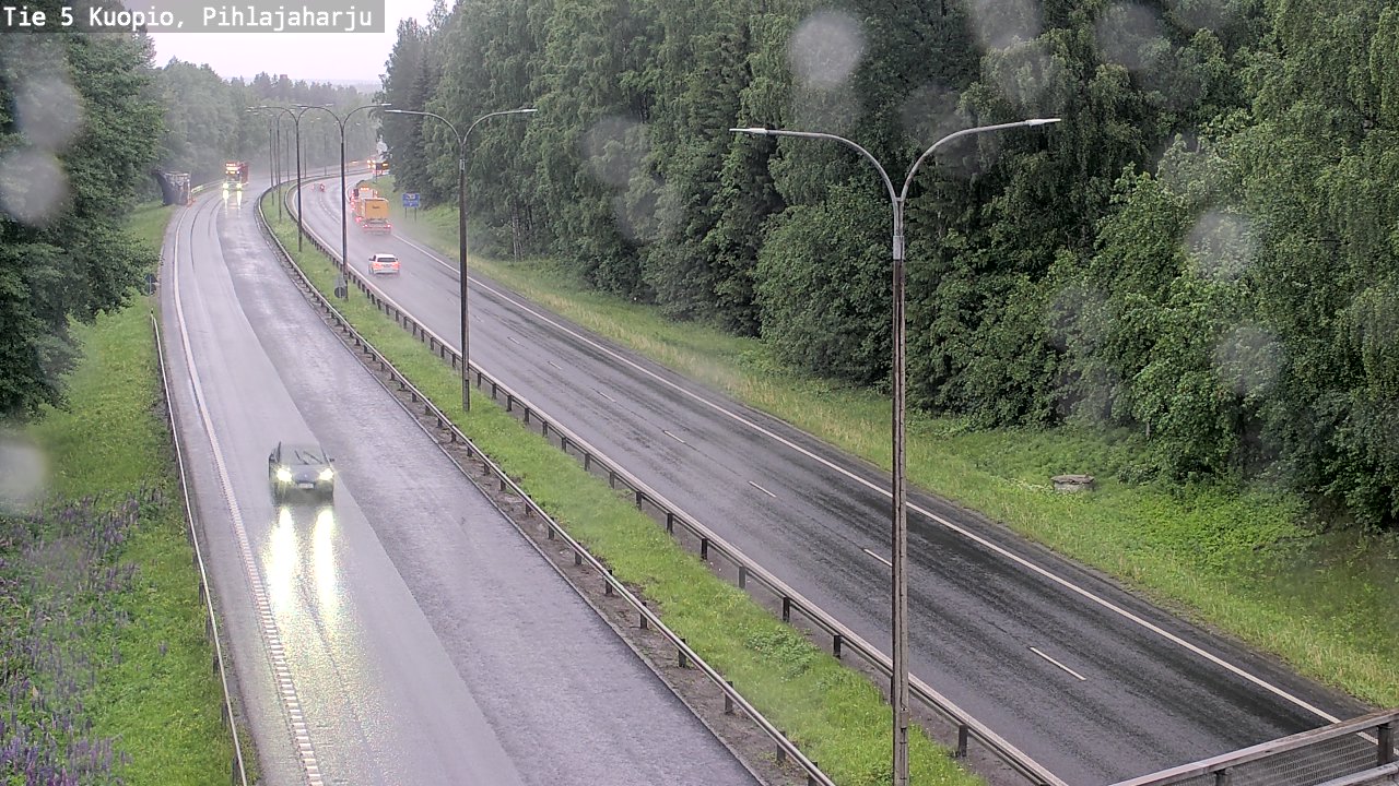 Kelikamerat Kuva Tie 5 Kuopio, Pihlajaharju, Kuopio, Pohjois-Savo