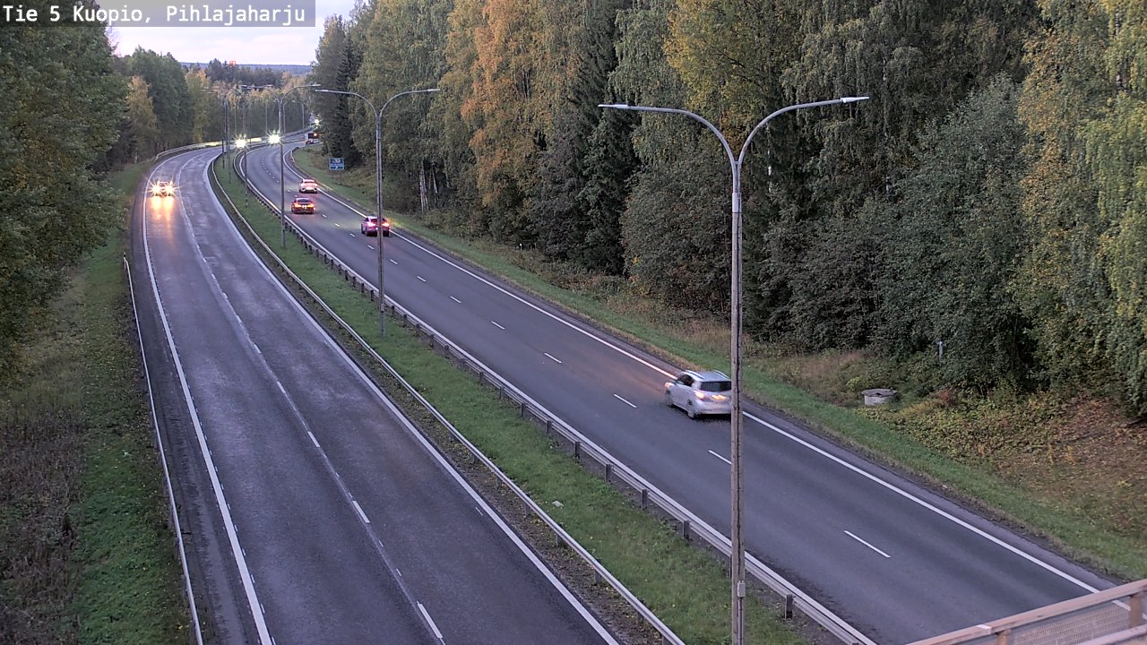 Kelikamerat Kuva Tie 5 Kuopio, Pihlajaharju, Kuopio, Pohjois-Savo