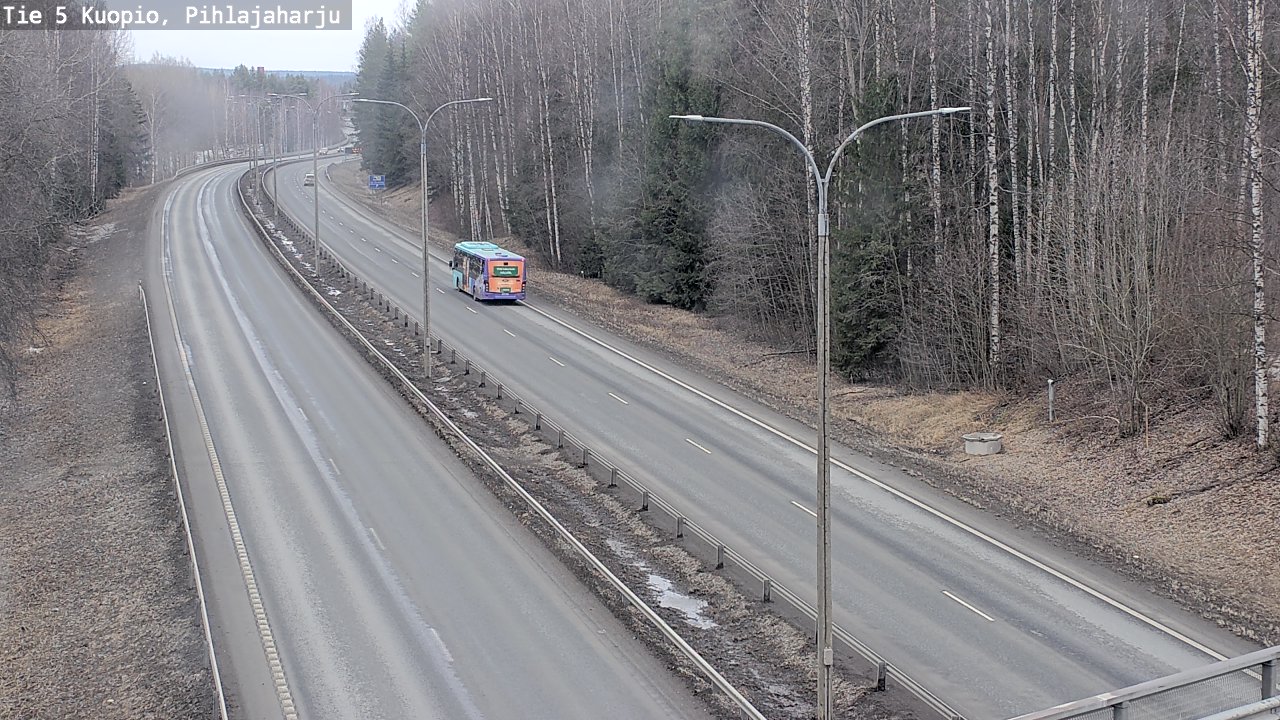 Kelikamerat Kuva Tie 5 Kuopio, Pihlajaharju, Kuopio, Pohjois-Savo