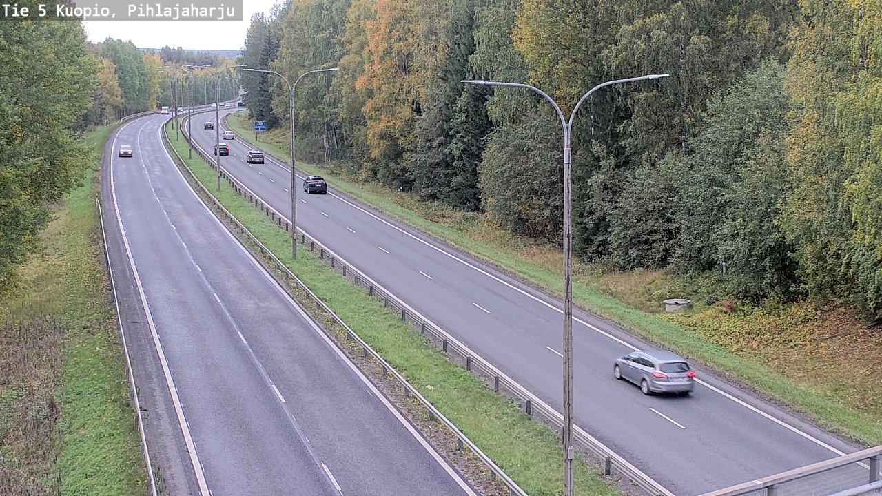 Kelikamerat Kuva Tie 5 Kuopio, Pihlajaharju, Kuopio, Pohjois-Savo