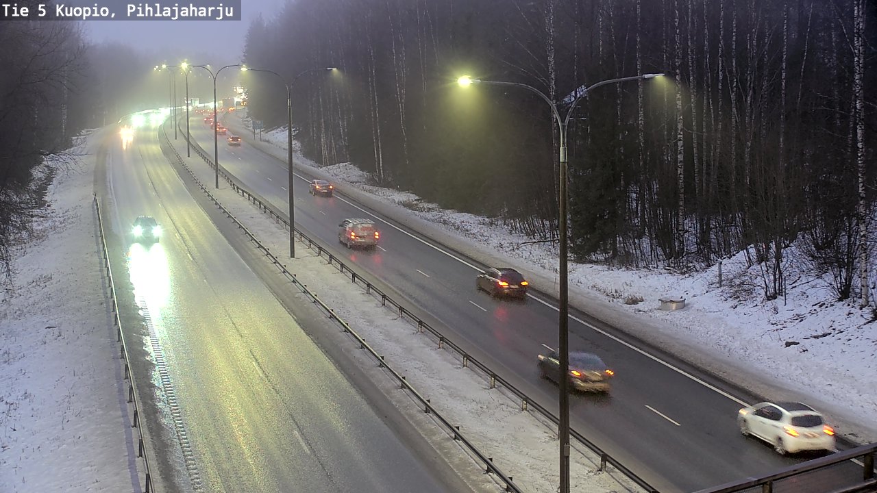 Weather Camera Image Road 5 Kuopio, Pihlajaharju, Kuopio, Pohjois-Savo