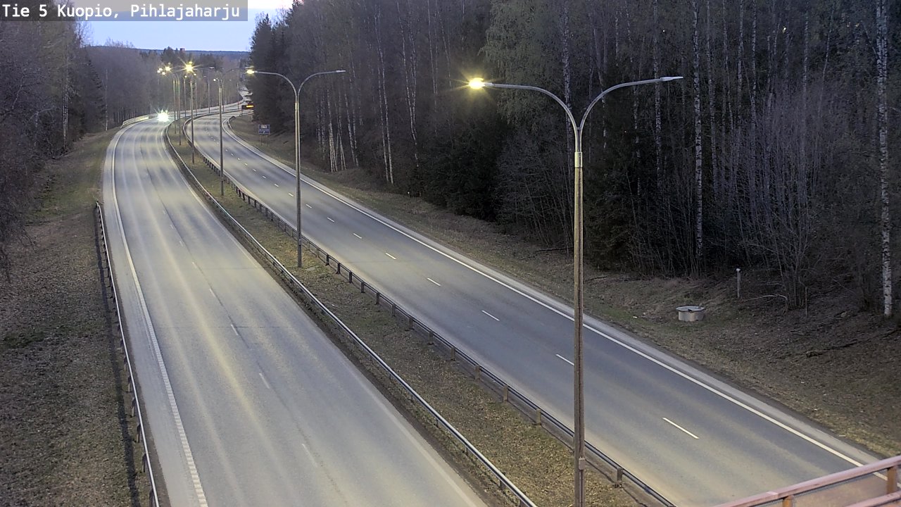 Weather Camera Image Road 5 Kuopio, Pihlajaharju, Kuopio, Pohjois-Savo
