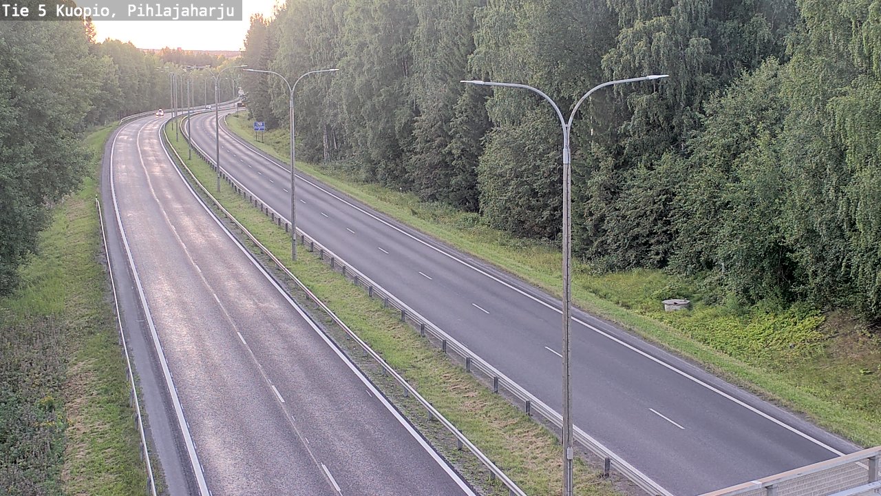 Kelikamerat Kuva Tie 5 Kuopio, Pihlajaharju, Kuopio, Pohjois-Savo