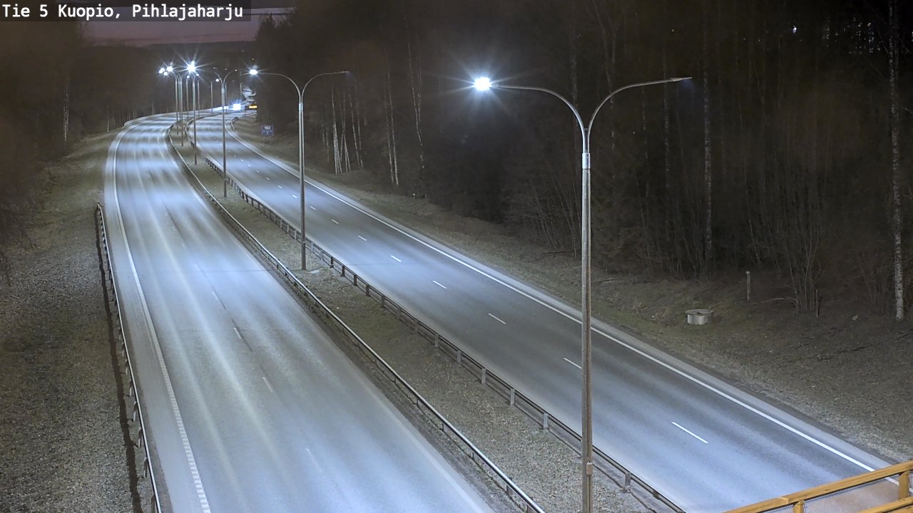 Weather Camera Image Road 5 Kuopio, Pihlajaharju, Kuopio, Pohjois-Savo