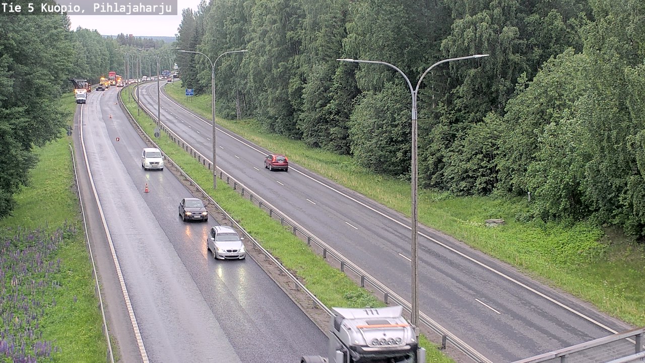 Kelikamerat Kuva Tie 5 Kuopio, Pihlajaharju, Kuopio, Pohjois-Savo